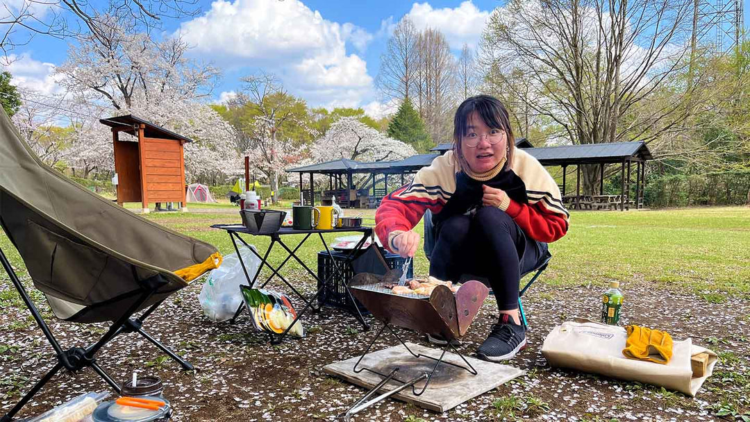 E-MTBバイクパッキングで荷物満載!お花見女子キャンプツーリング
