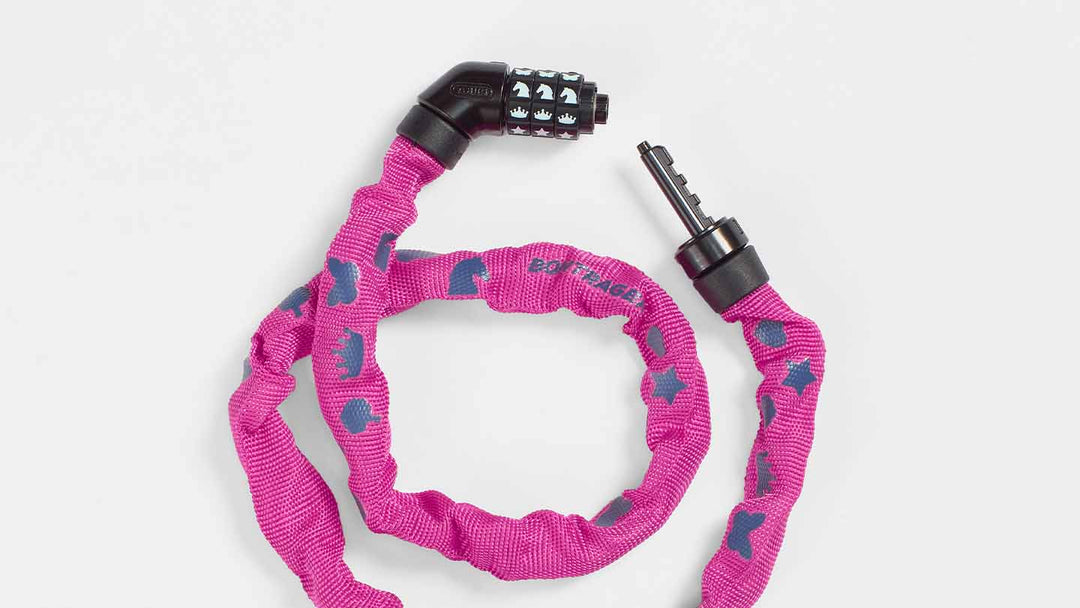 ポップなデザインのケーブルロックの写真