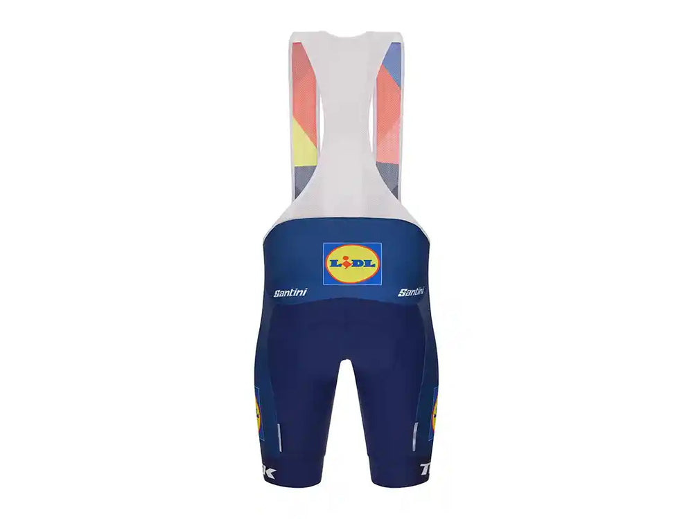 Santini Lidl-Trekレプリカレースビブショーツ:後面