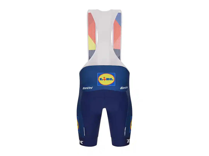 Santini Lidl-Trekレプリカレースビブショーツ:後面