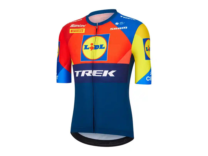 Santini Lidl-Trekレプリカレースジャージ:斜め前から見たところ