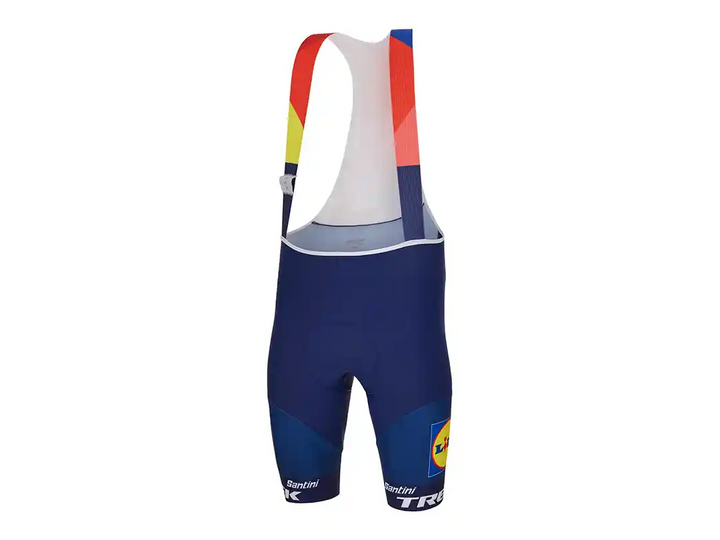 Santini Lidl-Trek RSLチームビブショーツ :斜め前側から見た状態
