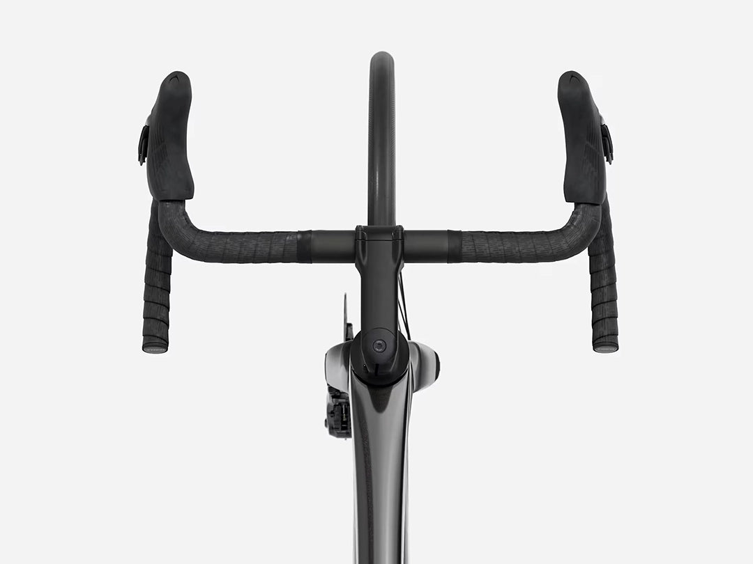 TREK Madone SL6 Gen8(2026年モデル)カラー:Gloss Dark Star/Matte Deep Smoke ハンドル真上から