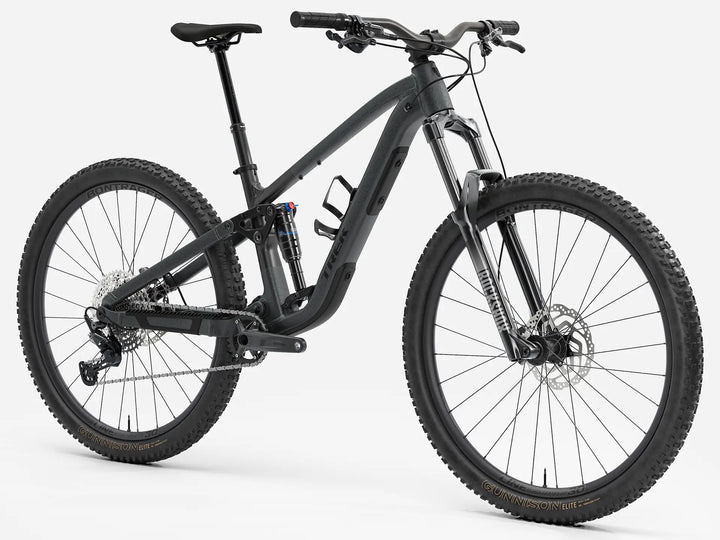 ブランド名:TREK、モデル名:Fuel EX 5 Gen 7、カラー名:Lithium Grey/Trek Black Splatter、年式:2026年モデル