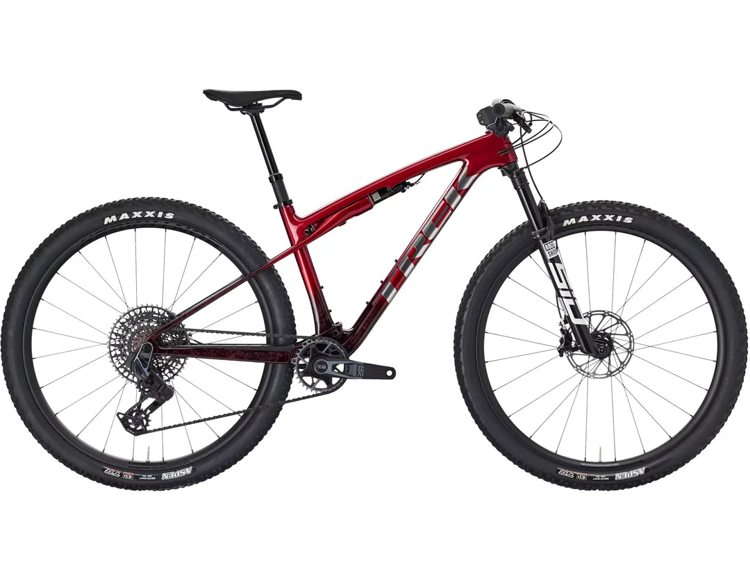 ブランド名:TREK、モデル名:Supercaliber slr 9.8 x0 axs gen2、年式:2026年、カラー:Red Smoke Drizzle