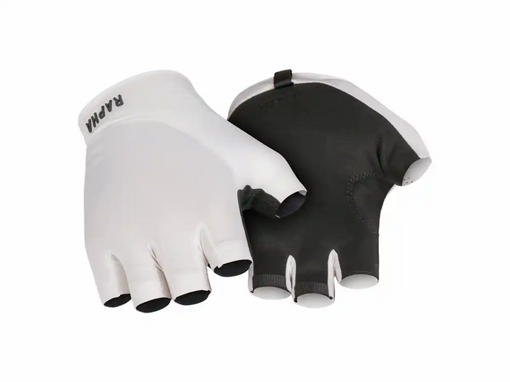 ラファ(Rapha)プロチーム サイクリング ミットのホワイト右手の甲と左手の手のひら