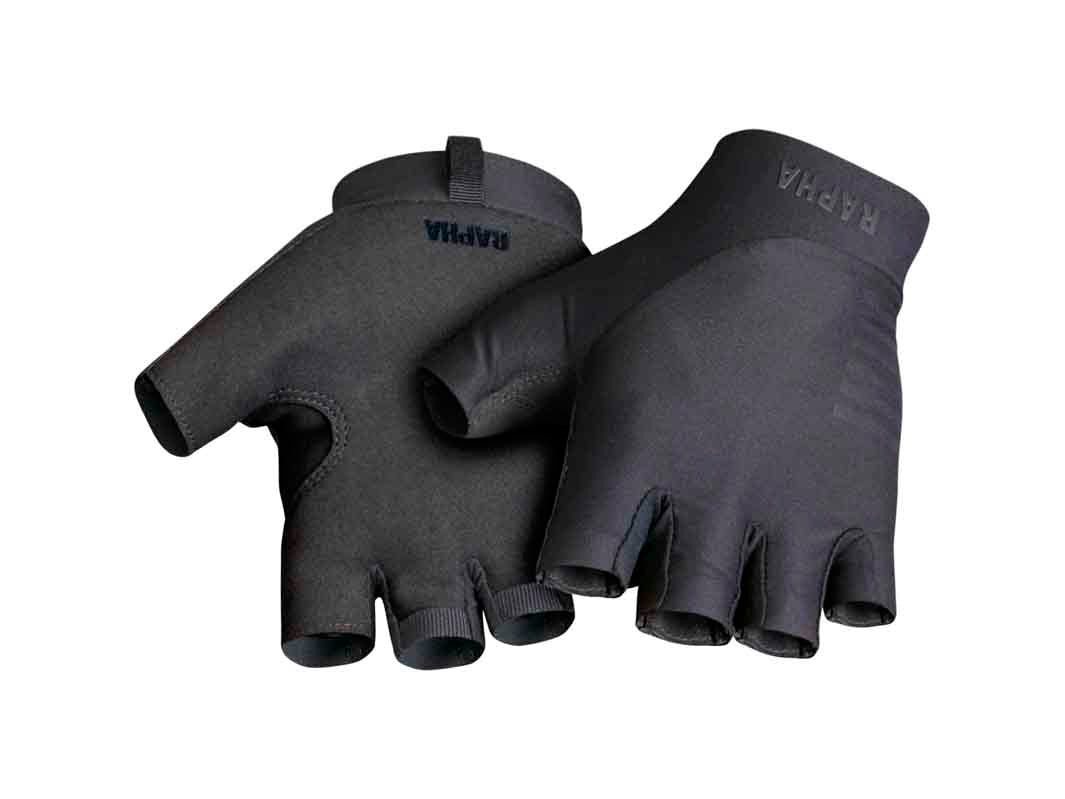ラファ(Rapha)プロチーム サイクリング ミットのブラック左手の甲と右手の手のひら