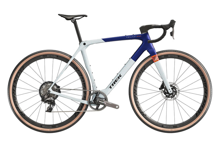 Trek Checkmate SLR7 AXS(トレック チェックメイト SLR7 AXS)のカラーがマットヘックスブルー・プラズマグレーパール