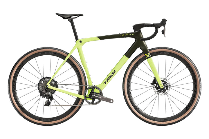 Trek Checkmate SLR7 AXS(トレックチェックメイトSLR 7 AXS)のカラーがOlive Drab/Glowstick(オリーブドラブ・グロースティック