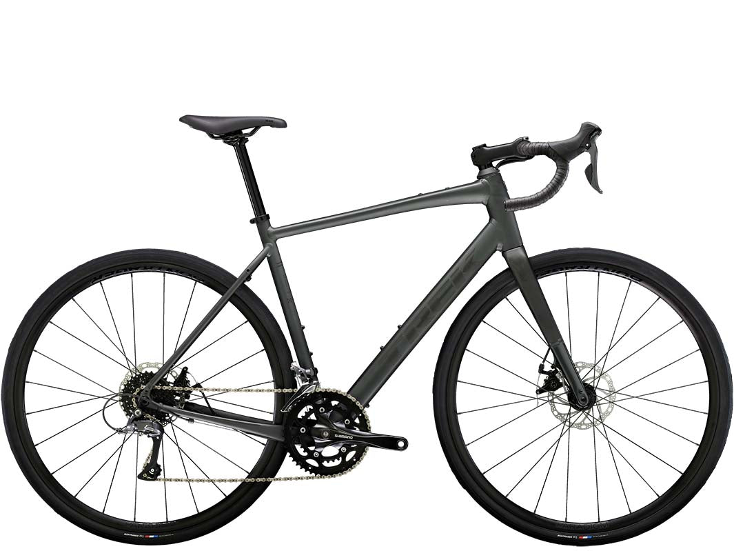 Trek Domane AL2 Gen4(トレックドマーネAL2 Gen4)のマットリチウムグレーの真横画像