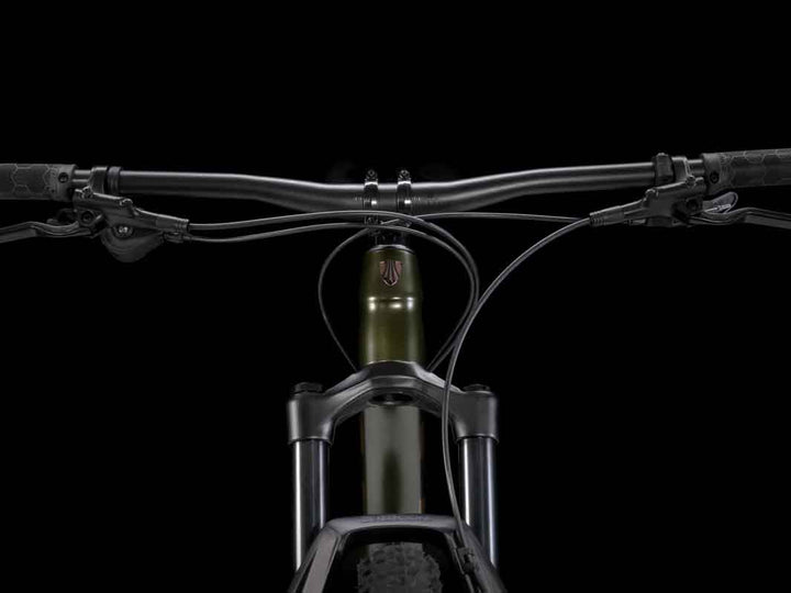 Trek Roscoe7(トレック ロスコ7)のゴールドのヘッドマーク