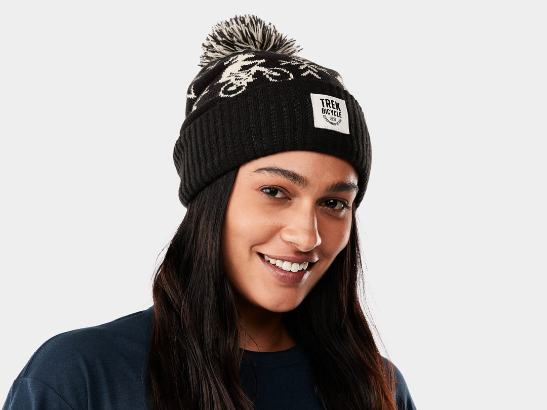 Trek Oh Deer Beanie(トレック オウ ディア ビーニー)バイクに乗っている鹿柄