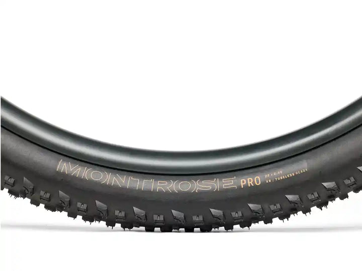 Bontrager Montrose Pro XR TLR MTBタイヤ(ボントレガー モントローズプロ  XR チューブレスレデイ マウンテンバイク タイヤ)ロゴ部分