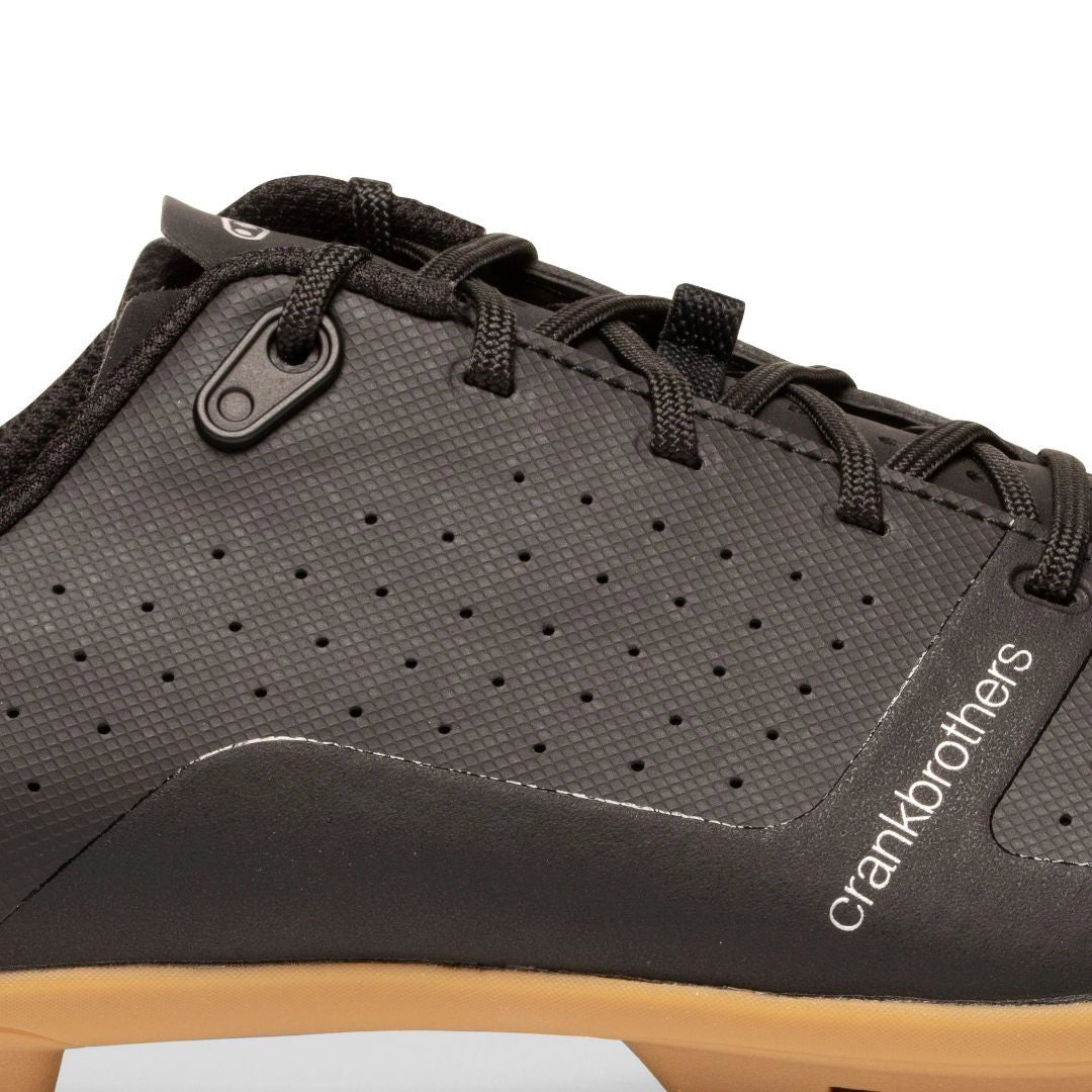Crankbrothers Candy gravel/xc(クランクブラザーズ キャンディ グラベル XC)カラー:ブラック アッパー部分拡大
