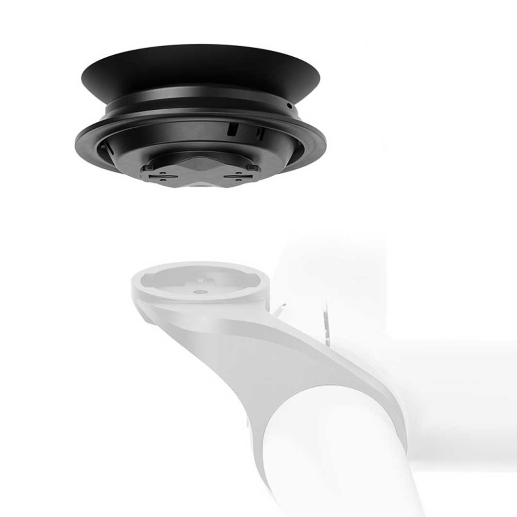 商品名:fidlock vacuum turn base マウント部分の形状が分かるよう斜め下から撮影