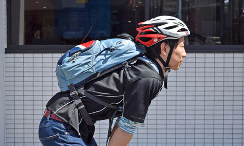 ドイターのバックパックを正しく背負ったときの状態