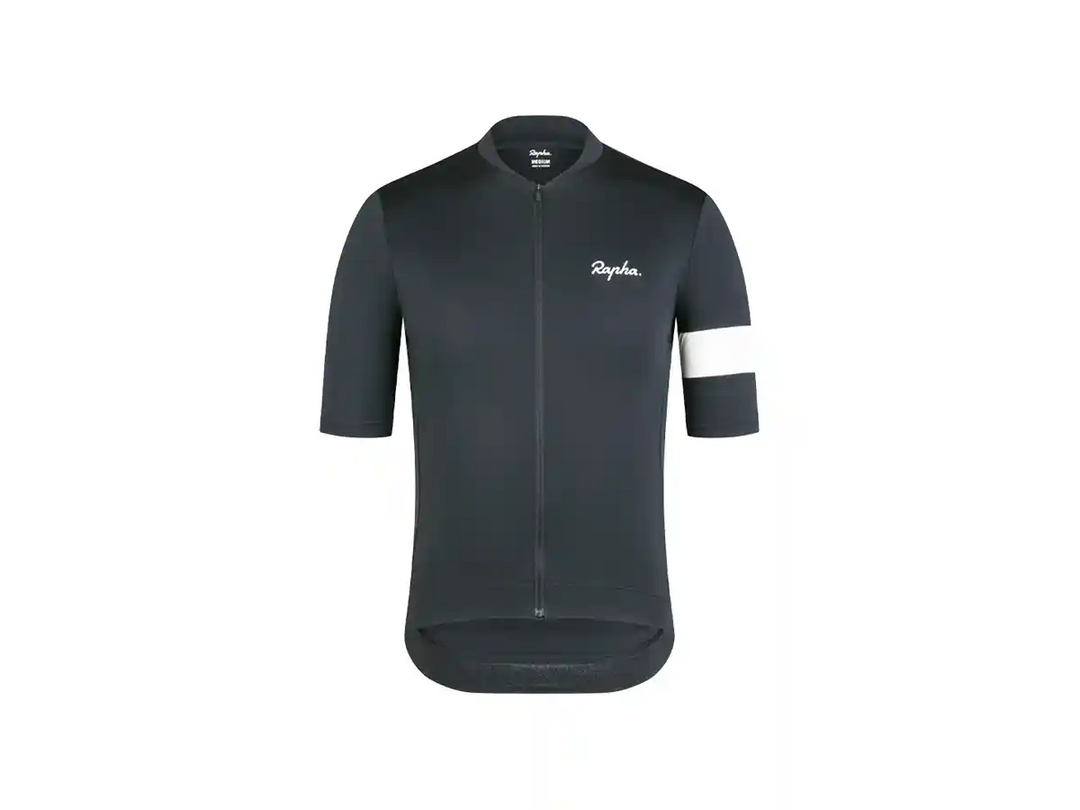 Rapha Core Cycling Jersey(ラファ コア サイクリング ジャージ)ブラックホワイト前側