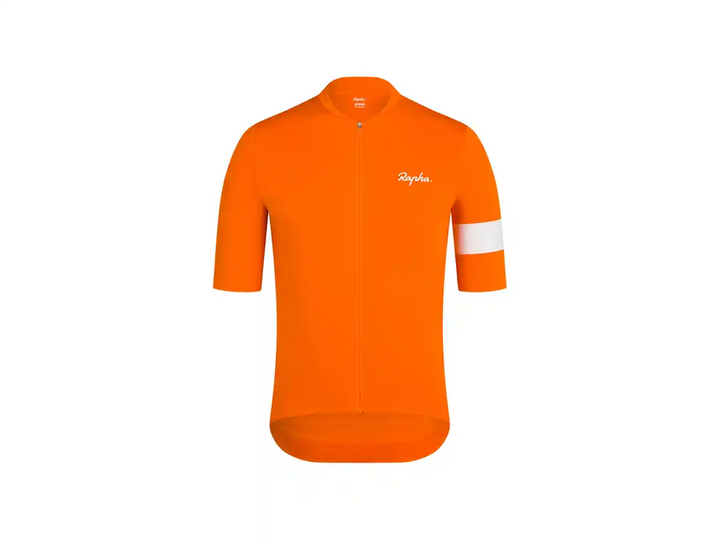 Rapha Core Cycling Jersey(ラファ コア サイクリング ジャージ)オレンジホワイト前側