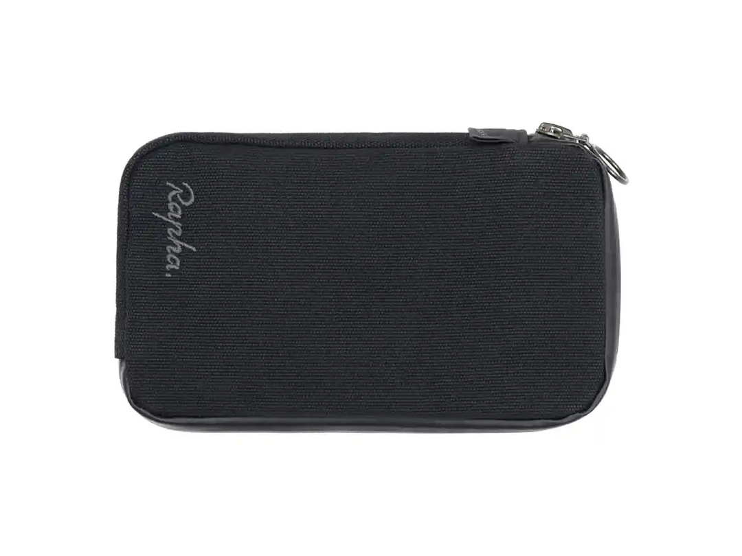 Rapha Essentialsケース ブラック 表にRaphaのロゴが小さく入る