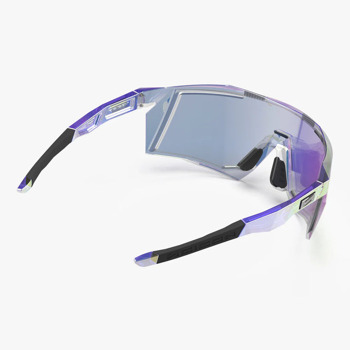 SCICON SPORTS アイウェアAEROSTORM カラー:BLUE LIGHT CLEAR 斜め後ろから