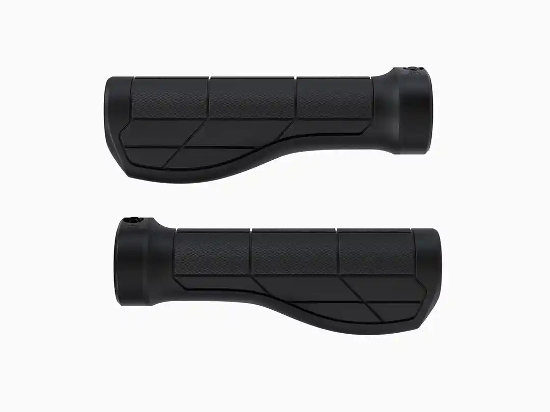 Trek Ergonomic Comp MTBグリップセット 左右のグリップを並べて真上から