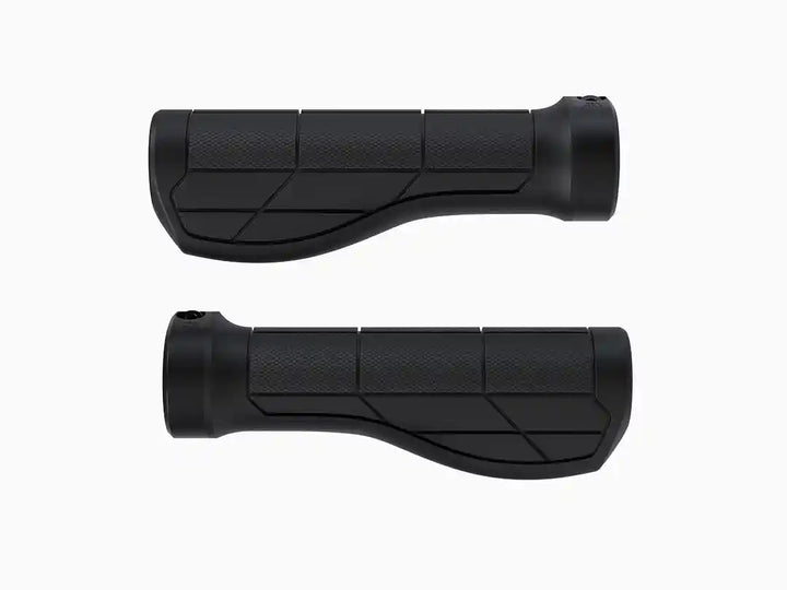 Trek Ergonomic Comp MTBグリップセット 左右のグリップを並べて真上から