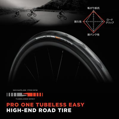 SCHWALBE PRO ONE TUBELESS EASY ブラック