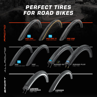 タイヤ SCHWALBE PRO ONE TUBELESS EASY トランスペアレントスキン