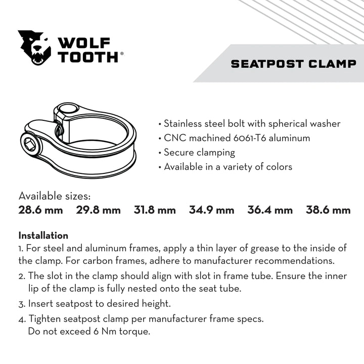 Wolf Tooth Seatpost Clamp(ウルフトゥース シートポストクランプ)