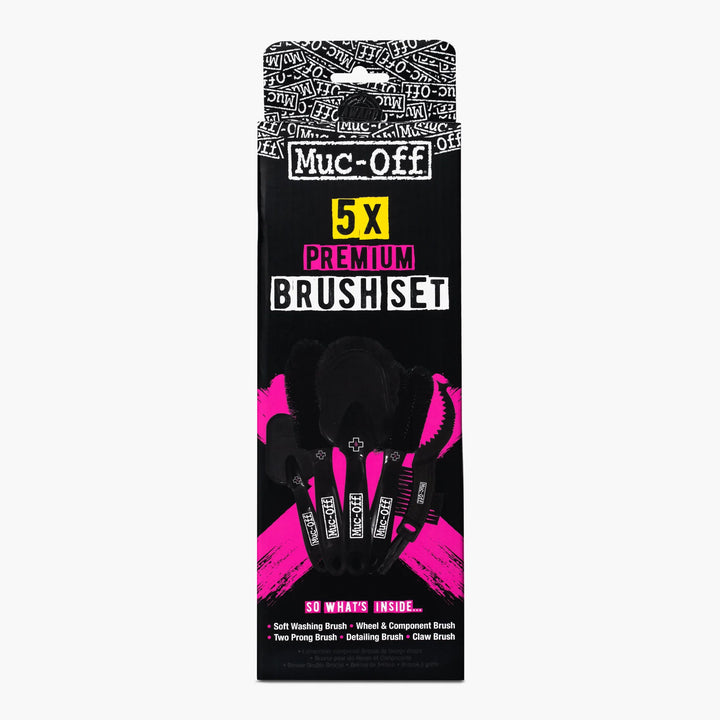 Muc-Off 5x Premium Brush Set(マックオフ プレミアムブラシ 5本セット)商品パッケージ画像