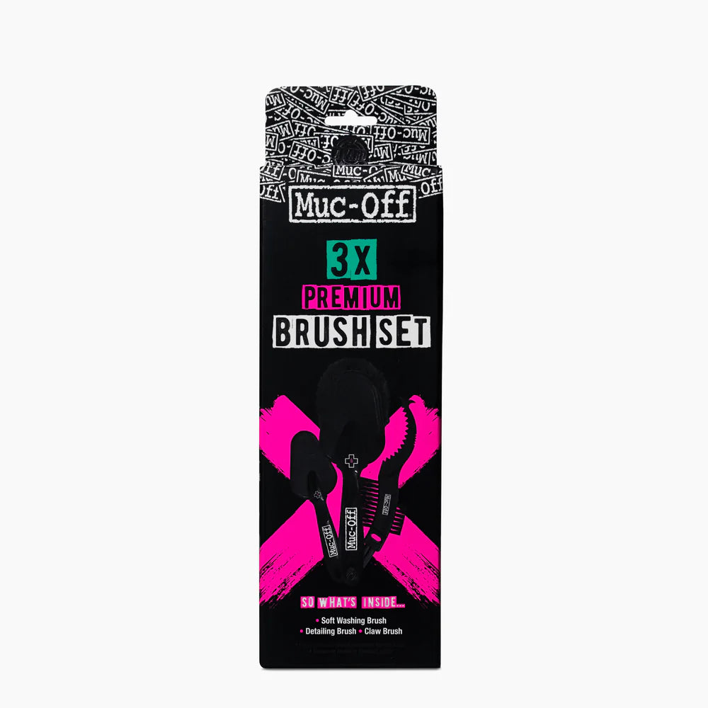 Muc-Off 3x Premium Brush Set(マックオフ プレミアムブラシ 3本セット)商品パッケージ画像