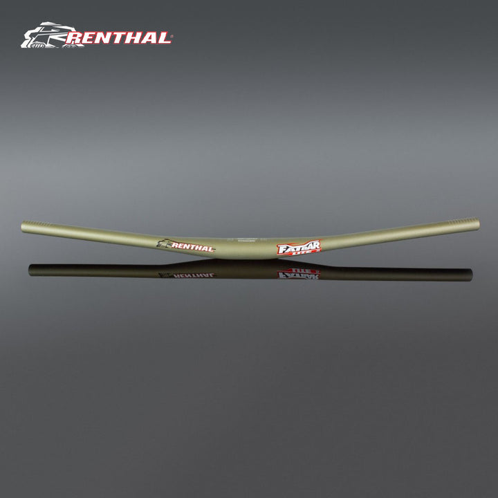 Renthal Fatbar Lite 35mm Handlebar Rise:10mm Color:Gold(レンサルファットバーライト35mmハンドルバーのライズ10mm, カラーはゴールドのバージョン)