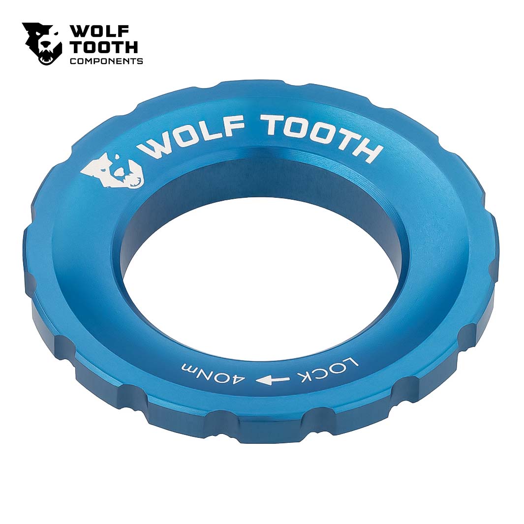 Wolf Tooth Centerlock Rotor Lockring(ウルフトゥース センターロック ローター ロックリング)ブルーの商品画像
