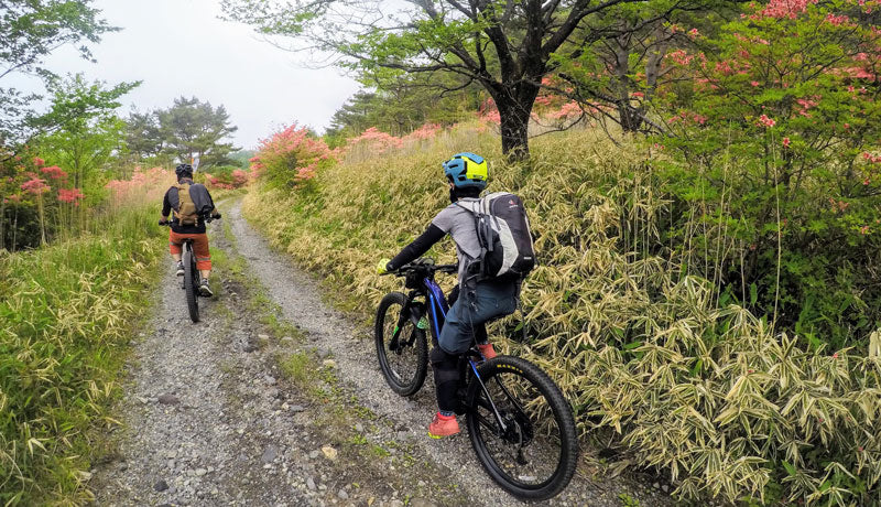 マウテンバイクで野州原林道を走る