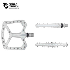 メーカー：Wolftooth 商品名：Repsaw Pedal カラー：Law Silver 