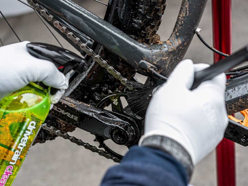 チェーンリングの洗浄