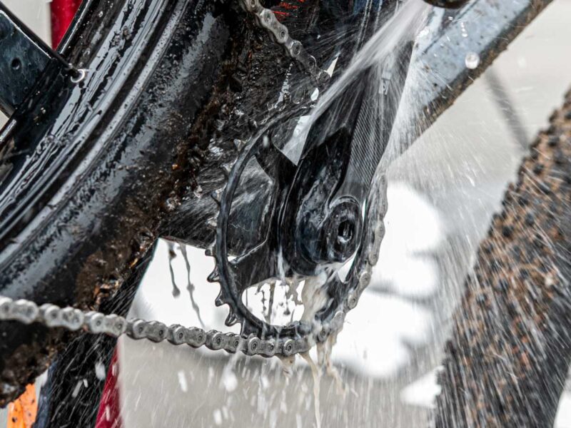 クランク周りのすすぎ