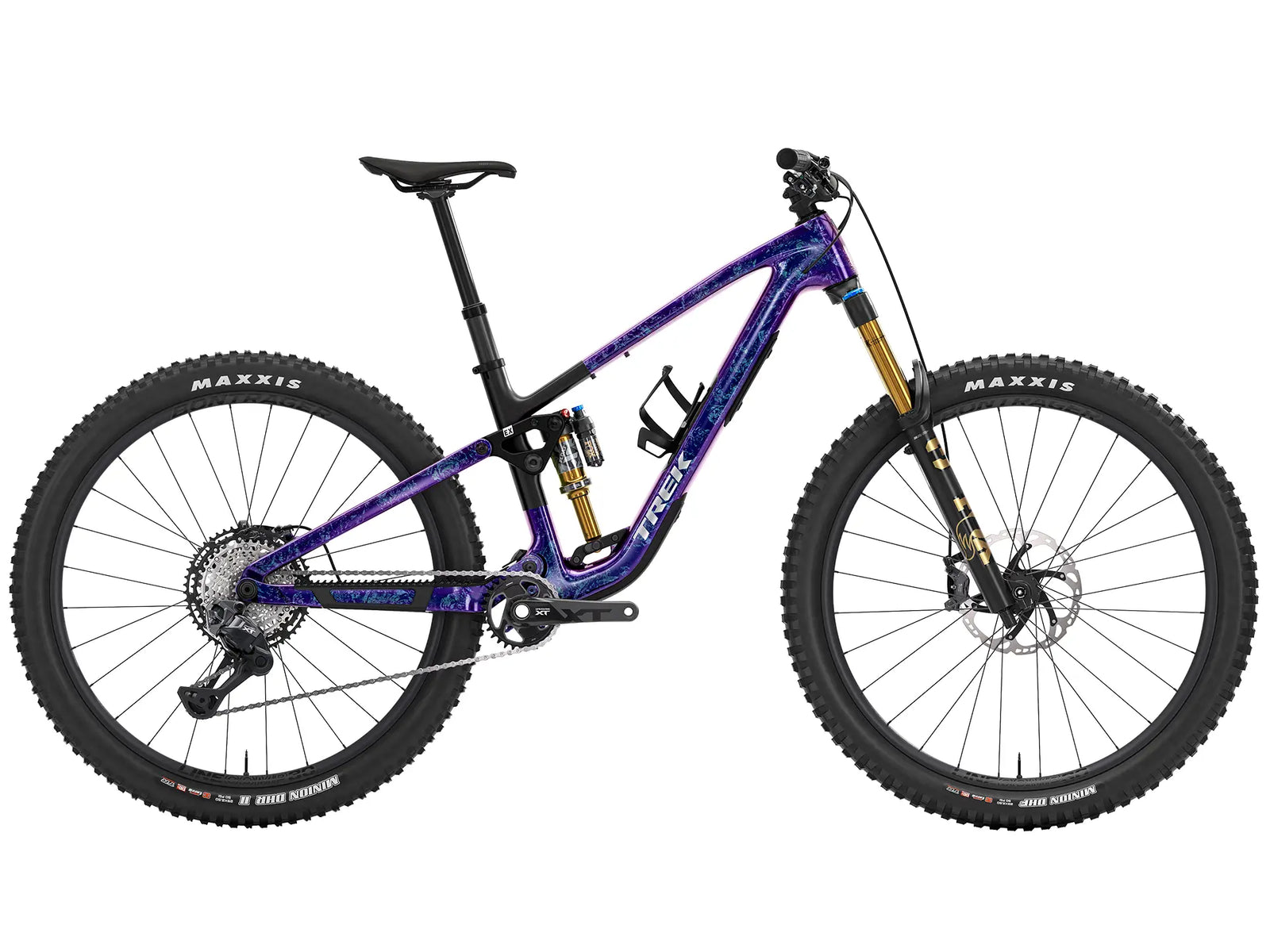 ブランド名：TREK、モデル名：fuel ex 9.8 xt di2 gen 7、年式：2026年、カラー：Purple Phaze Amethyst Marble