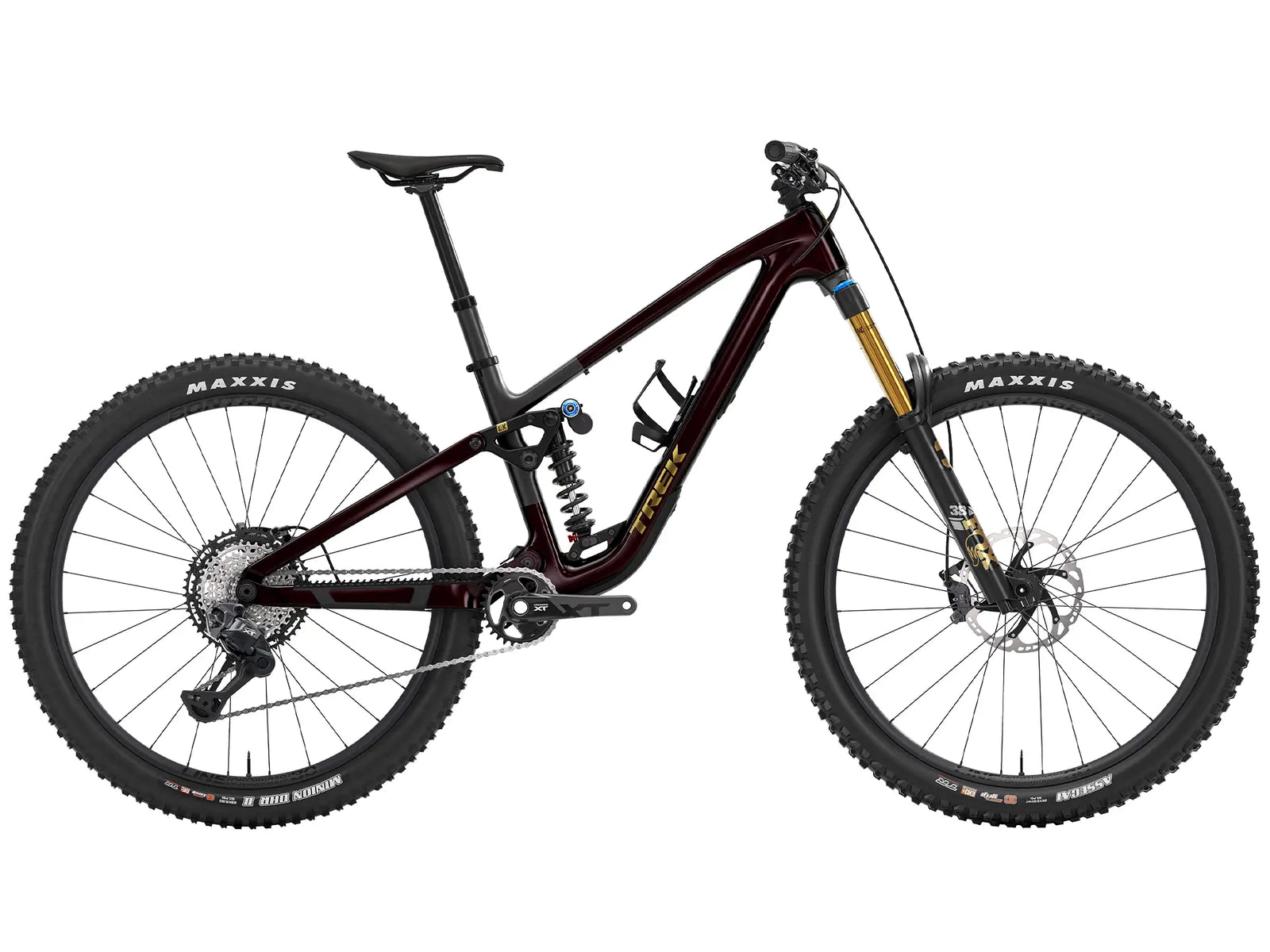 ブランド名：トレック、モデル名：fuel lx 9.8 xt di2 gen7、年式：2026年、カラー：Gloss Dark Carmine Matte Trek Black