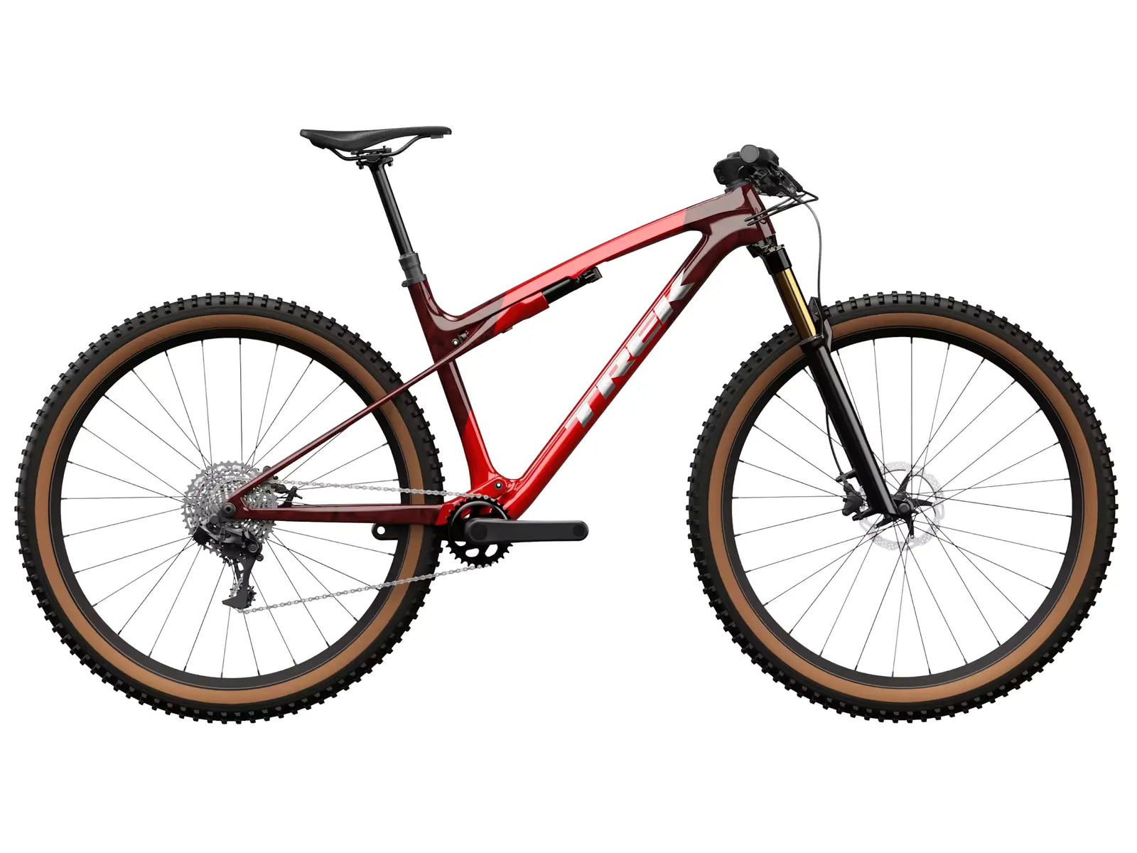 モデル名：Supercaliber SL 9.6 Gen 2、ブランド名：Trek、カラー：Fury Red/Carbon Red Smoke、年式2026年モデル