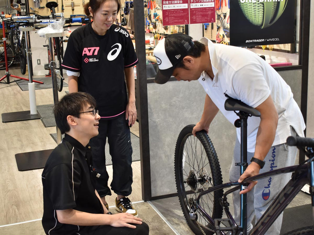 マウンテンバイクのホイールの外し方を学ぶ