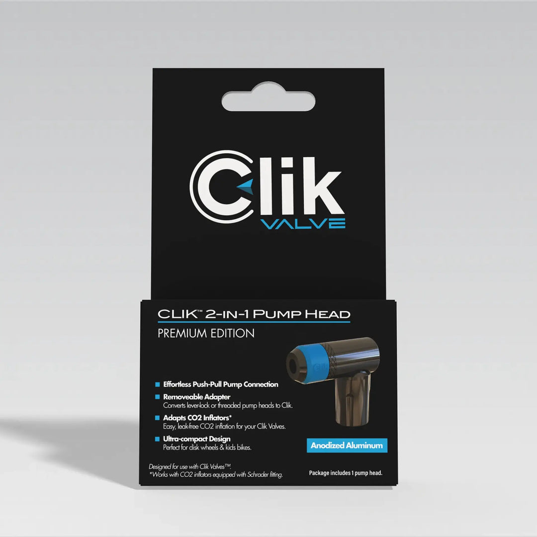 Clik 2-in-1 Right Angled Pump Head & Removeable Pump Adapter (Aluminum)ポンプヘッド