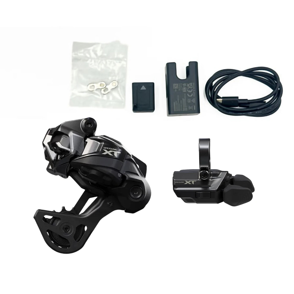 新型シマノXT Di2 M8250-SGS 12速ギアアップグレードキット Deore-XT-di2-drivetrain-