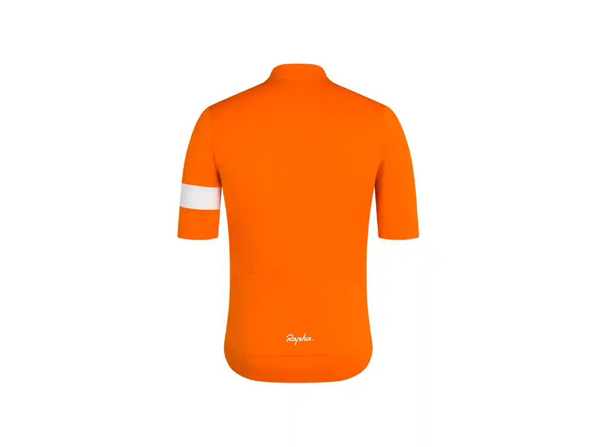 Rapha Core Cycling Jersey（ラファ コア サイクリング ジャージ）オレンジホワイト背中側