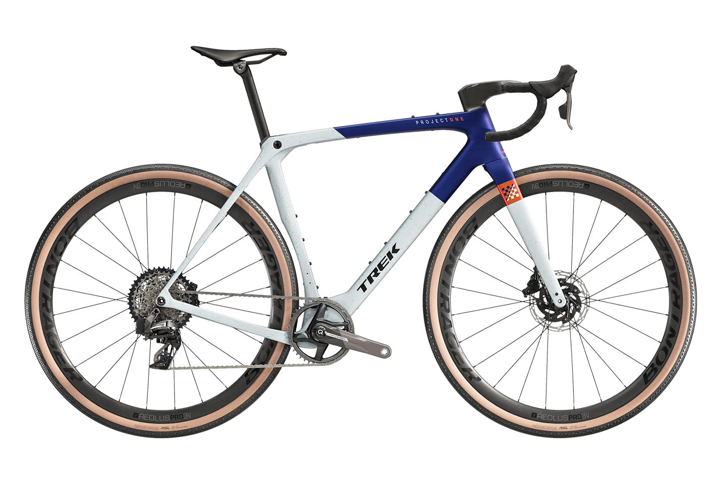 Trek Checkmate SLR7 AXS（トレック チェックメイト SLR7 AXS）のカラーがマットヘックスブルー・プラズマグレーパール