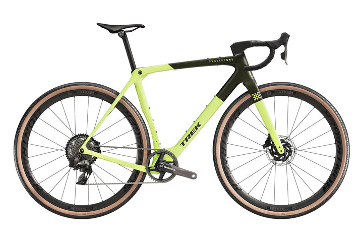 Trek Checkmate SLR7 AXS（トレックチェックメイトSLR 7 AXS）のカラーがOlive Drab/Glowstick（オリーブドラブ・グロースティック