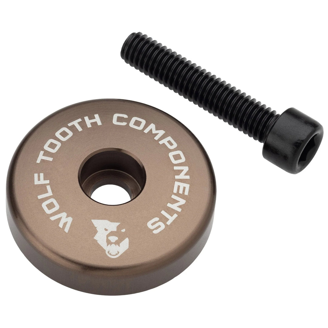 Wolf Tooth Ultralight Stem Cap with Integrated 5mm Spacer