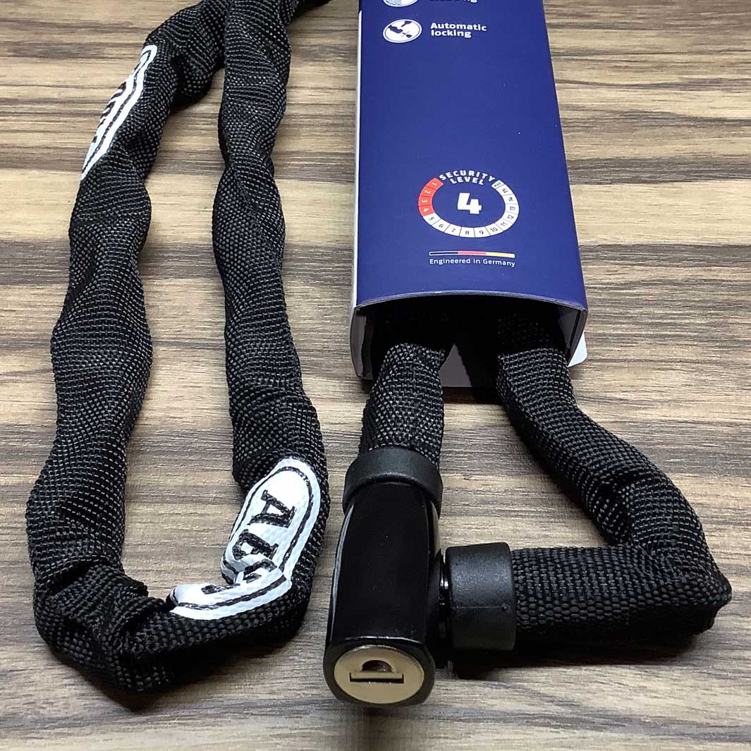 持ち運びに便利！！ABUS（アブス）4804K＆4804C 4mmチェーンロック