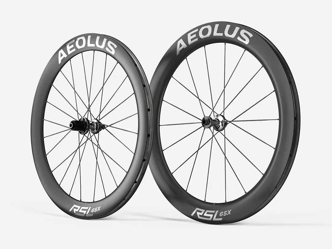 Bontrager Aeolus RSL 65X カーボンロードホイール（ボントレガー アイオロス RSL 65X）フロントリムハイト65mm、リアリムハイト58mm