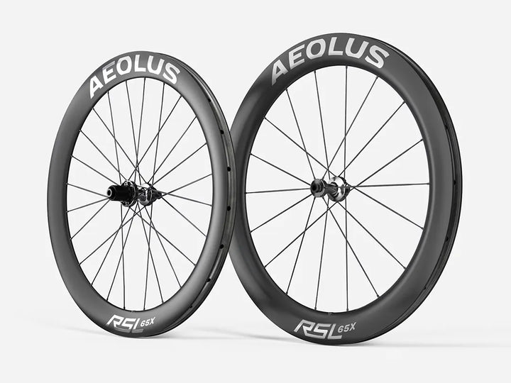 Bontrager Aeolus RSL 65X カーボンロードホイール（ボントレガー アイオロス RSL 65X）フロントリムハイト65mm、リアリムハイト58mm